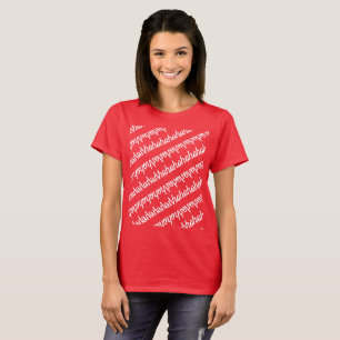 T-shirt hohohohohohohohoho dans le motif miroir