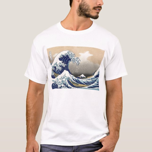 T-shirt Hokusai : La grande vague de Kanagawa (Devant)