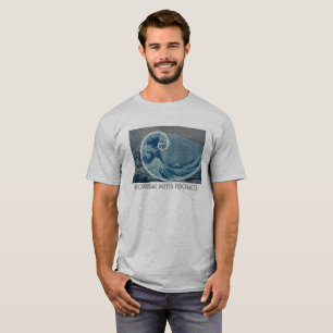T-shirt Hokusai rencontre Fibonacci avec l'ordre numériqu