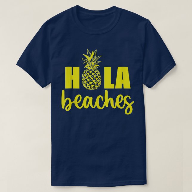 T-shirt Hola Beach Funny Beach Vacances été pour femmes (Design devant)