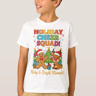 T-shirt Holiday Cheer Squad Kids Christmas