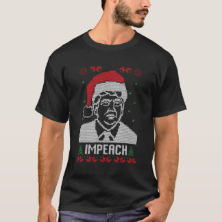 T-shirt Holiday Impeach 45 Sweater Look Président Démocrat