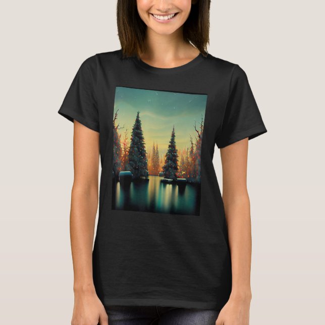 T-shirt Holiday Trees Design (Devant)