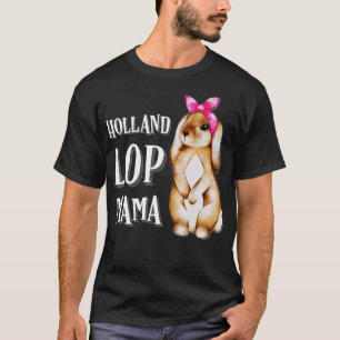 T-shirt Holland Lop Lapin Lapin Maman