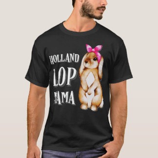 T-shirt Holland Lop Lapin Lapin Maman 