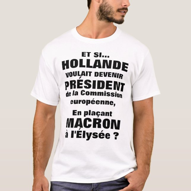 T-shirt Hollande et son fils (Devant)