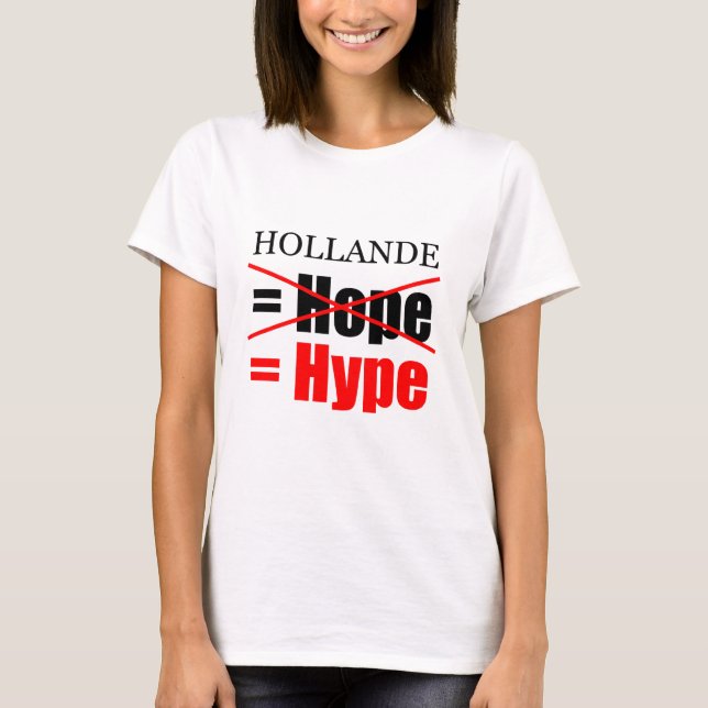 T-shirt Hollande Not Hope = Hype - W Tee (Devant)
