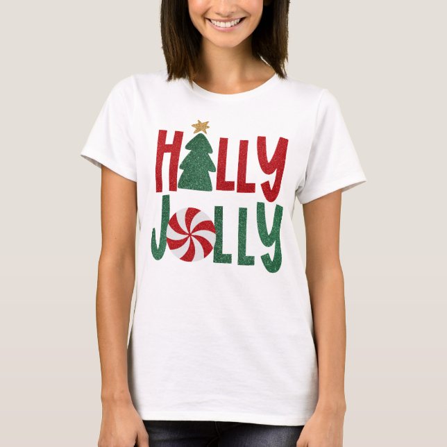 T-shirt Holly Jolly Sparky Christmas (Devant)
