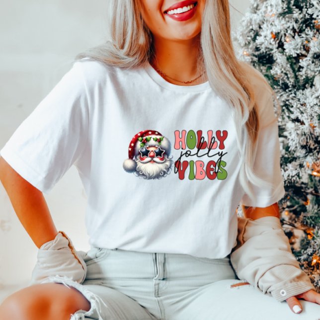 T-shirt Holly Jolly Vibes (Créateur téléchargé)