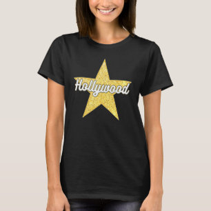 T-shirt Hollywood Bold Script Walk Of Fame Star
