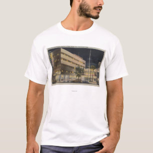 T-shirt Hollywood, CA - système de radiodiffusion de