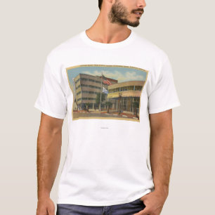 T-shirt Hollywood, carré de CAColumbia, radiodiffusion de