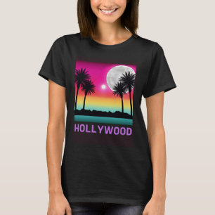 T-shirt Hollywood Florida Beach Voyage de vacances Rétro M