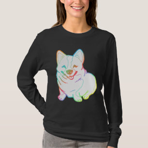 T-shirt Holographic Fat Corgi Magnet
