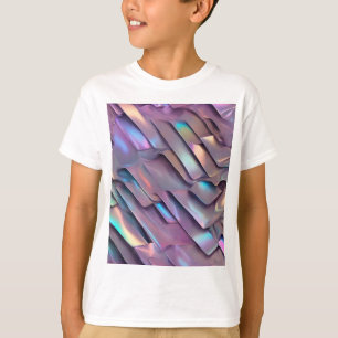 T-shirt Holographie abstraite/iridescente futuriste