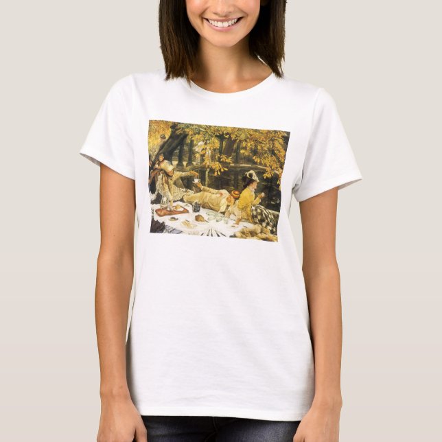 T-shirt Holyday, le pique-nique de James Tissot, Art Victo (Devant)