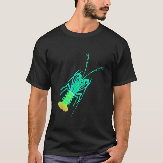 T-shirt Homard épineux Homard Crustacé Bouton de fruits de (Devant)