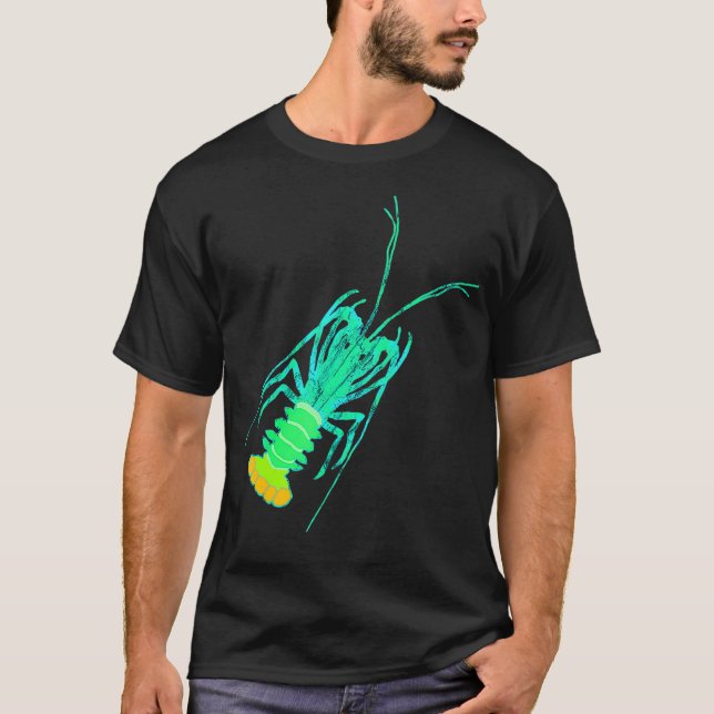 T-shirt Homard épineux Homard Homard Crustacé fruits de me (Devant)