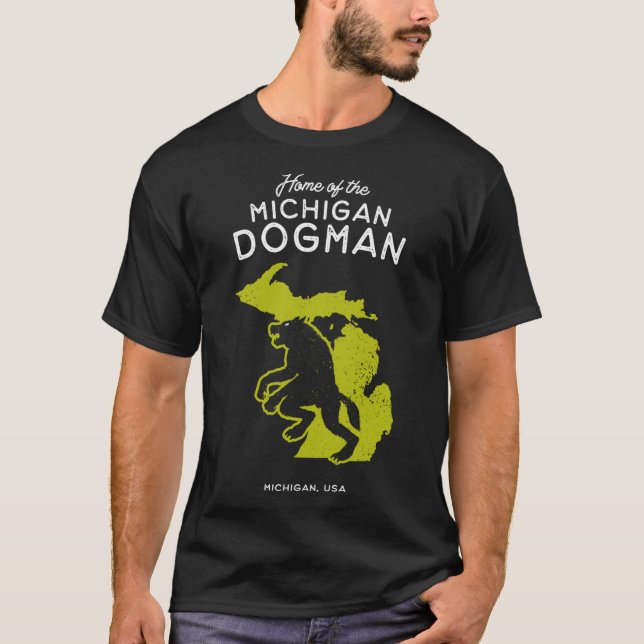 T-shirt Home of the Michigan Dogman Michigan (Devant)