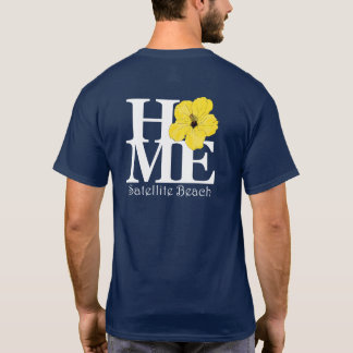 T-shirt HOME Satellite Beach Hibisus jaune