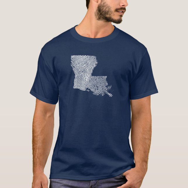 T-shirt Home State Fingerprint Pride (Devant)