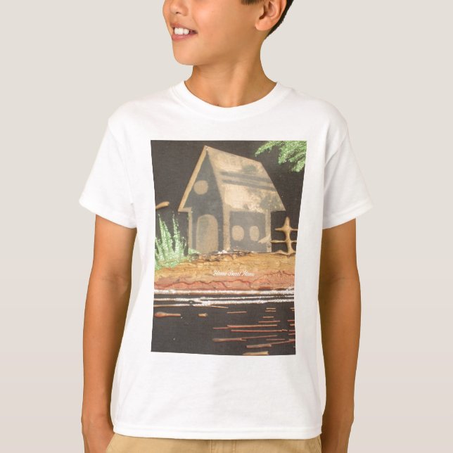 T-shirt Home Sweet Home Art Imprimer (Devant)