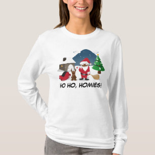 T-shirt Homeboys de Joyeux Noël : Père Noël et Blingin