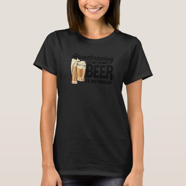 T-shirt Homebrey Est Ma Bière Hobby Est Mon Brassage Récom (Devant)
