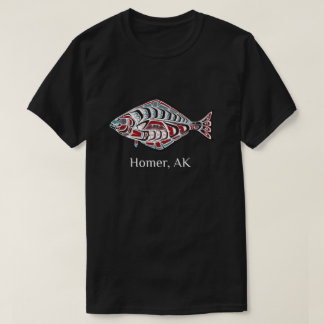T-shirt Homer Alaska Amérindiens Halibut Pêcheurs Gif