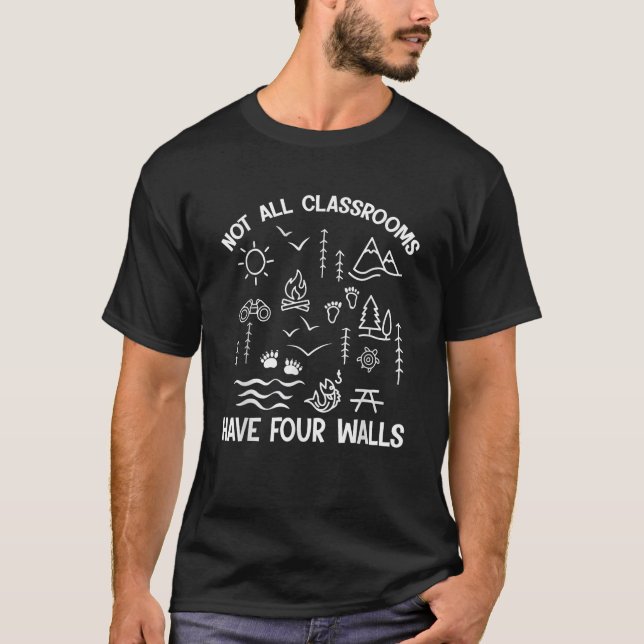 T-shirt Homeschol Nature Apprentissage Toutes les classes  (Devant)
