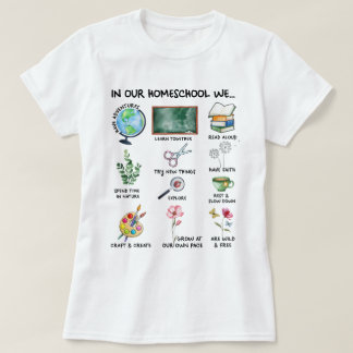 T-shirt Homeschool Motto Christian Homeschool Enseignant