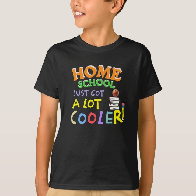 T-shirt Homeschool viens d'avoir un grand Glacière - Fun K (Devant)