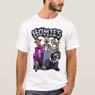 T-shirt Homies 90s Nostalgia Cholo Clowns