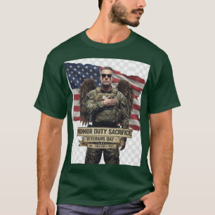 T-shirt „Hommage à la Journée des vétérans – Honorer le de