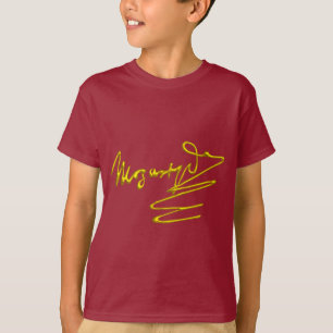 T-shirt HOMMAGE à la signature d'or de MOZART 3D du