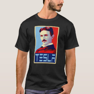 T-shirt Hommage à Nikola Tesla à Shepard Fairey Style2206p