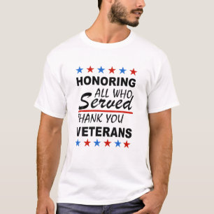 T-shirt Hommage À Tous Ceux Qui Ont Servi, Jour Des Ancien