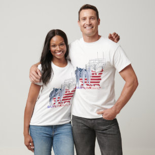 T-shirt Hommage aux cœurs courageux blanc