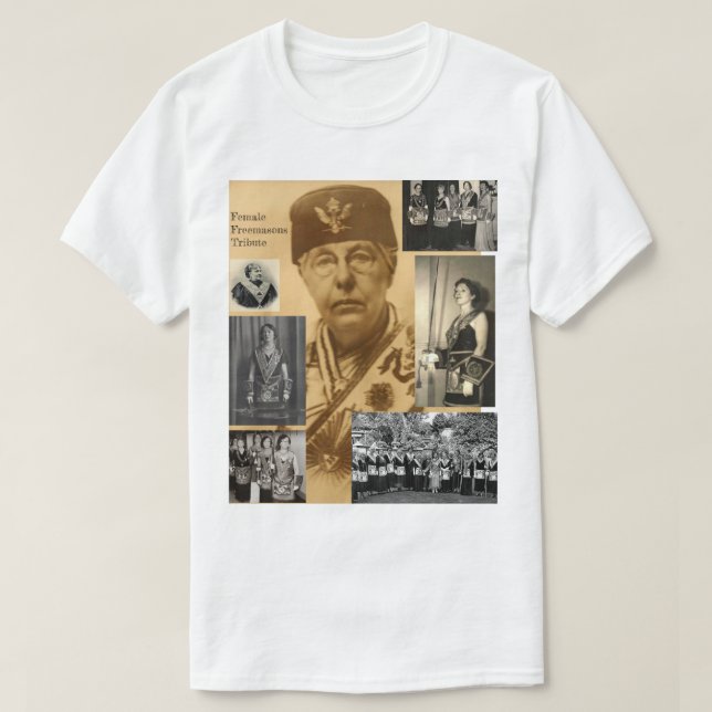 T-shirt Hommage aux femmes en francs-maçons (Design devant)