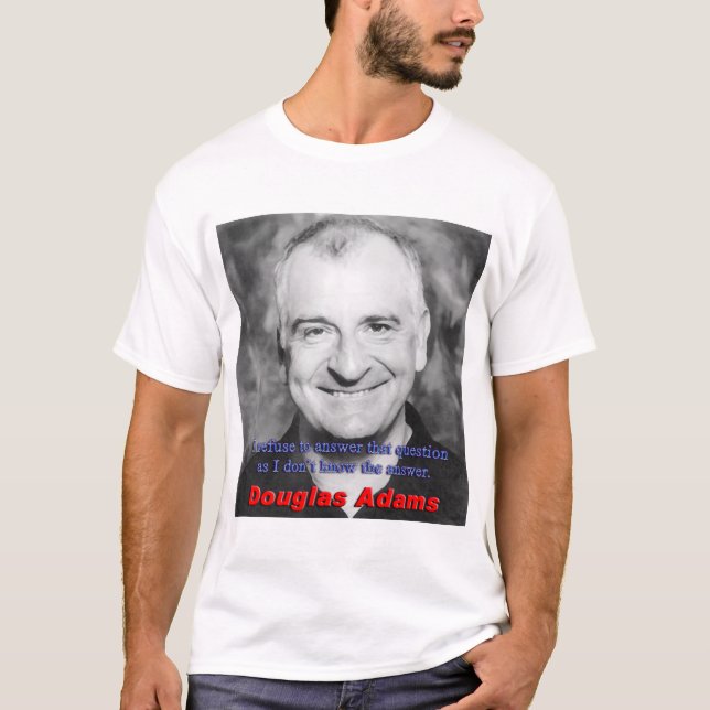 T-shirt Hommage de Douglas Adams (Devant)
