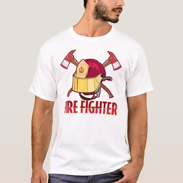 T-shirt Hommage de pompier (Devant)