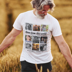 T-shirt Hommage Famille Photo Collage Souvenir commémorati