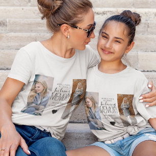 T-shirt Hommage Moderne 2 Photo En Souvenir Affectueux