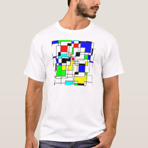 T-shirt Hommage Random Carré À Mondrian