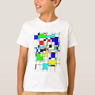 T-shirt Hommage Random Carré À Mondrian