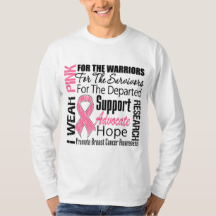 T-shirt HOMMAGE rose de ruban d'usage du cancer du sein I