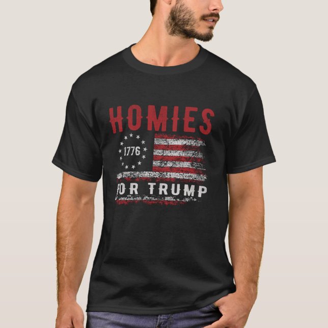 T-shirt Hommages Pour Trump 2024 Grande Édition Républicai (Devant)