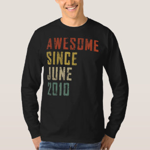 T-shirt Homme 12 Ans Awesome Depuis Juin 2010 12nd Bir