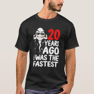 T-shirt Homme 20e Anniversaire Gag Robe Il Y A 20 Ans J'Ét