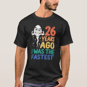 T-shirt Homme 26e Anniversaire Gag Robe Il Y A 26 Ans J'Ét